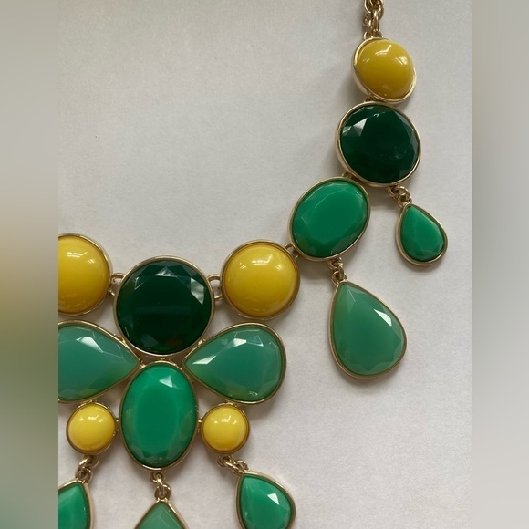 Banana Republic Green & Yellow Statement Necklace - Picture 4 of 6